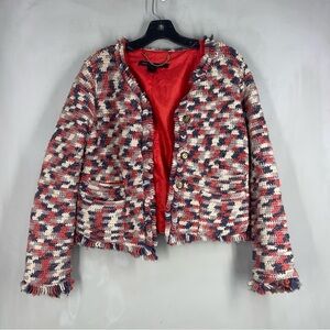 Marc By Marc Jacobs Women's Blazer Size S Wool Red White Blue Size XS